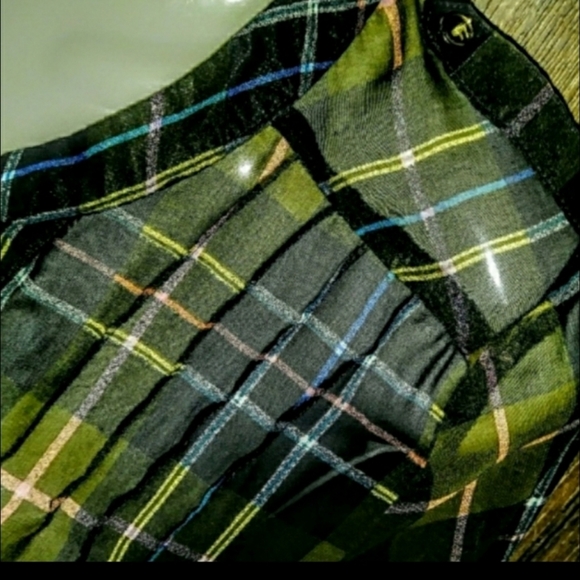 Papermoon Top Size M Sheer Plaid Sheer NWOT - Picture 5 of 10